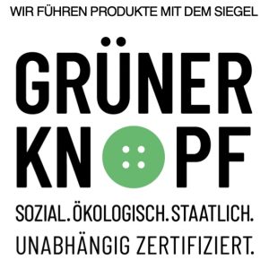 Logo der Zertifizierung "Grüner Knopf"